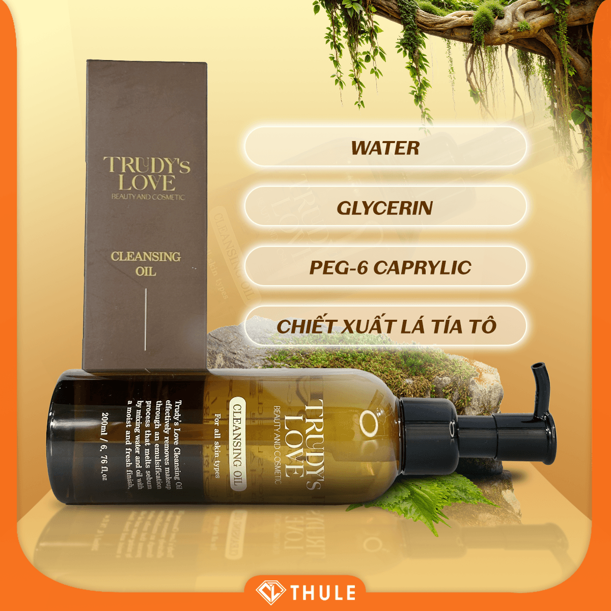 Dầu Tẩy Trang Cấp Ẩm Tự Nhiên, Loại Bỏ Bã Nhờn Giúp Da Thông Thoáng - Trudy's Love 