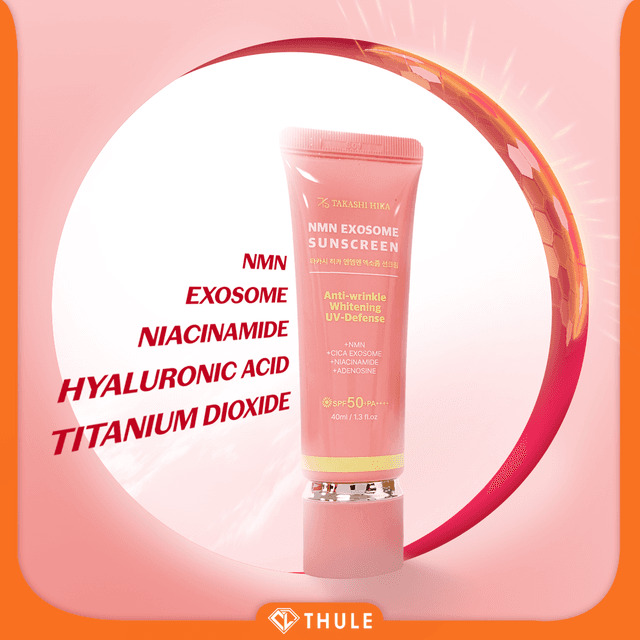 Kem Chống Nắng Nâng Tone, Phục Hồi Làn Da Nhạy Cảm, Ngăn Ngừa Lão Hoá - Takashi Hika NMN Exosome