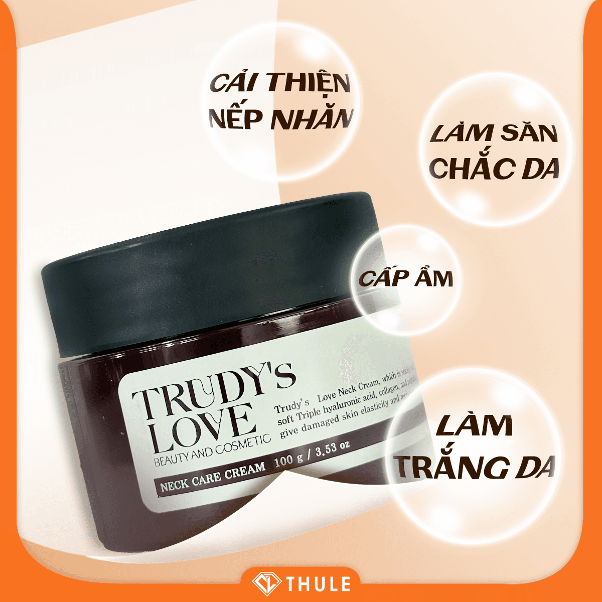 Kem Cổ Trudy's Love - Làm Đều Màu Da, Nâng Cơ Giảm Chảy Xệ Vùng Cổ, Cấp Ẩm Chuyên Sâu