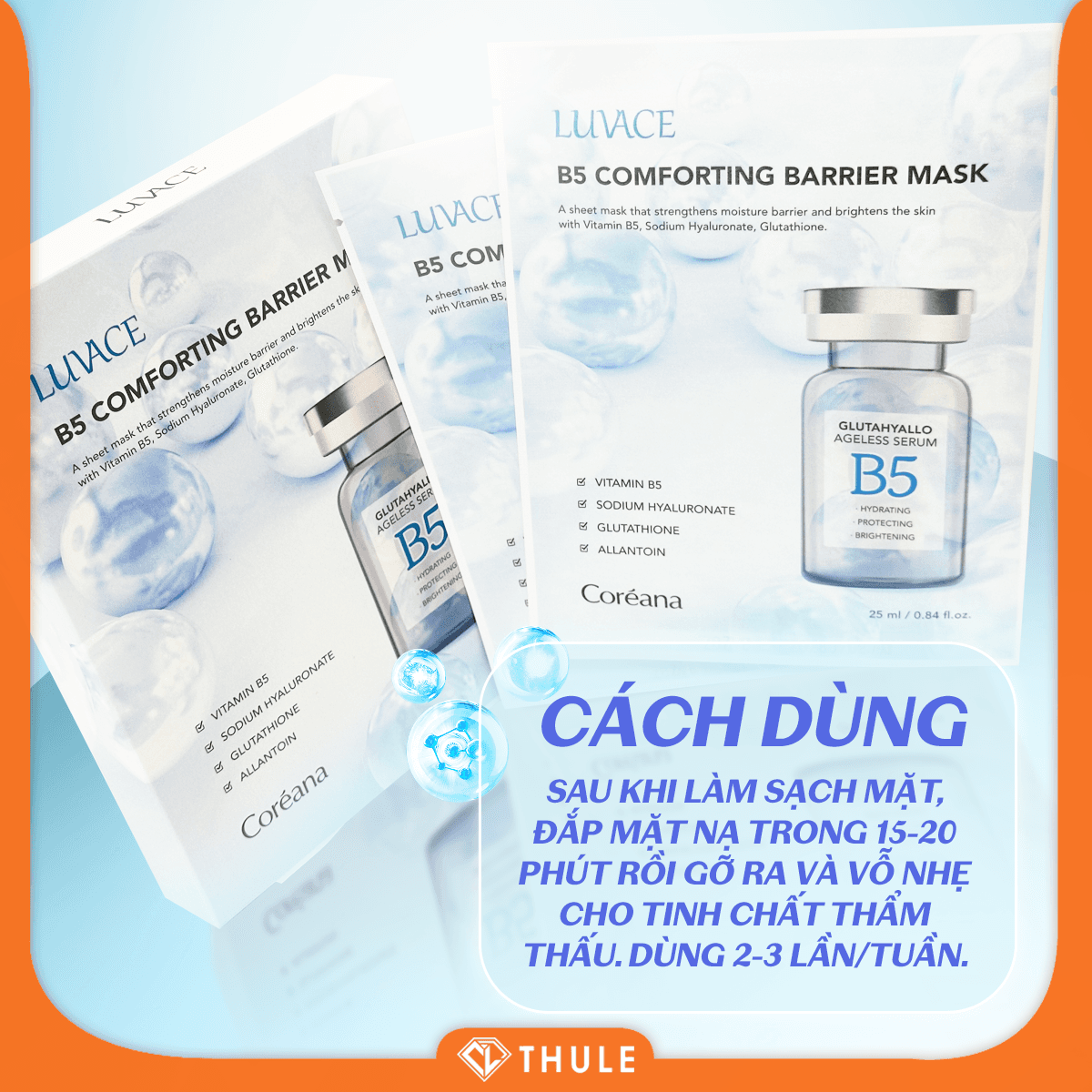 Mặt Nạ B5 Luvace - Làm Dịu Da, Phục Hồi Và Củng Cố Hàng Rào Bảo Vệ Da, Tăng Độ Đàn Hồi, Hỗ Trợ Làm Sáng Da