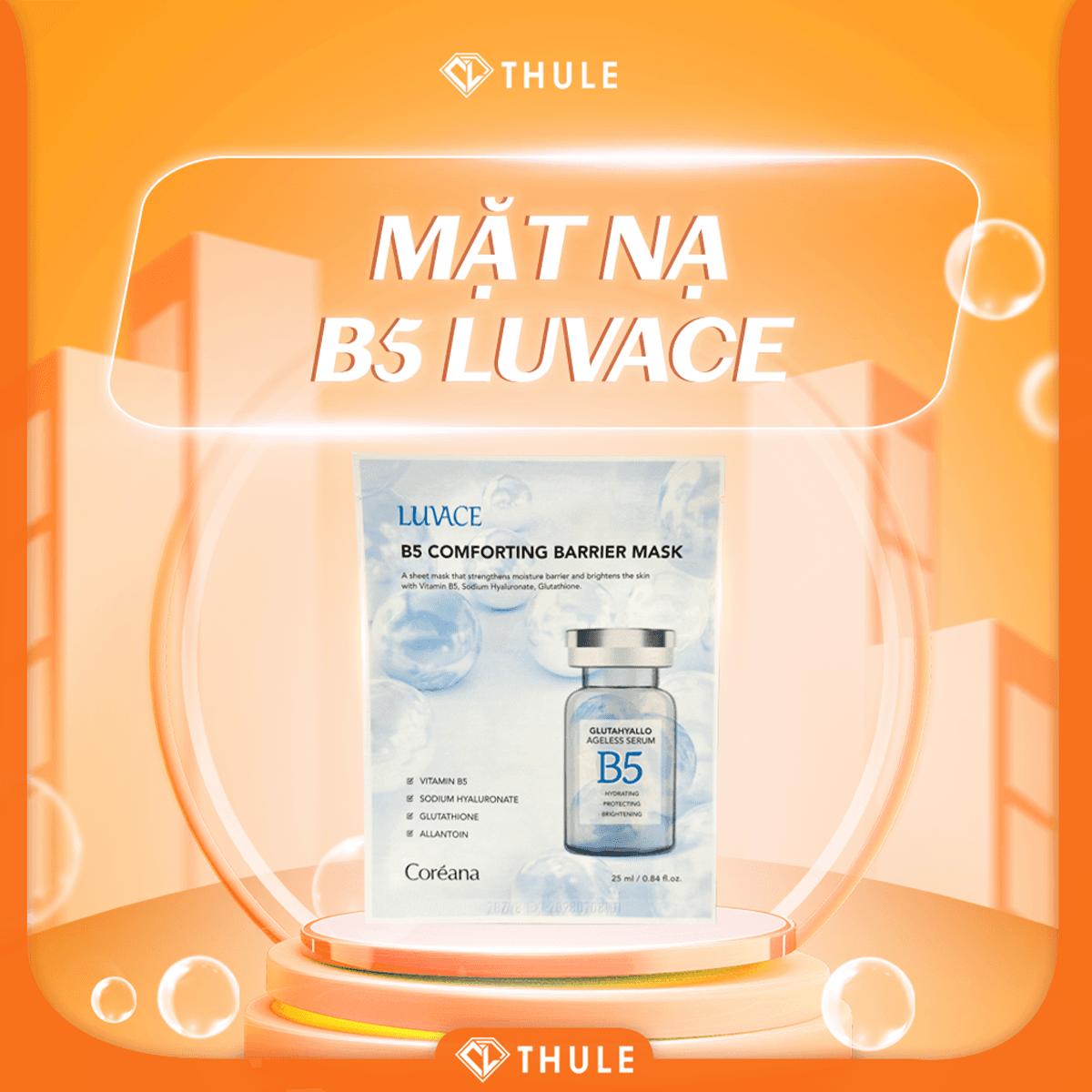 Mặt Nạ B5 Luvace - Làm Dịu Da, Phục Hồi Và Củng Cố Hàng Rào Bảo Vệ Da, Tăng Độ Đàn Hồi, Hỗ Trợ Làm Sáng Da