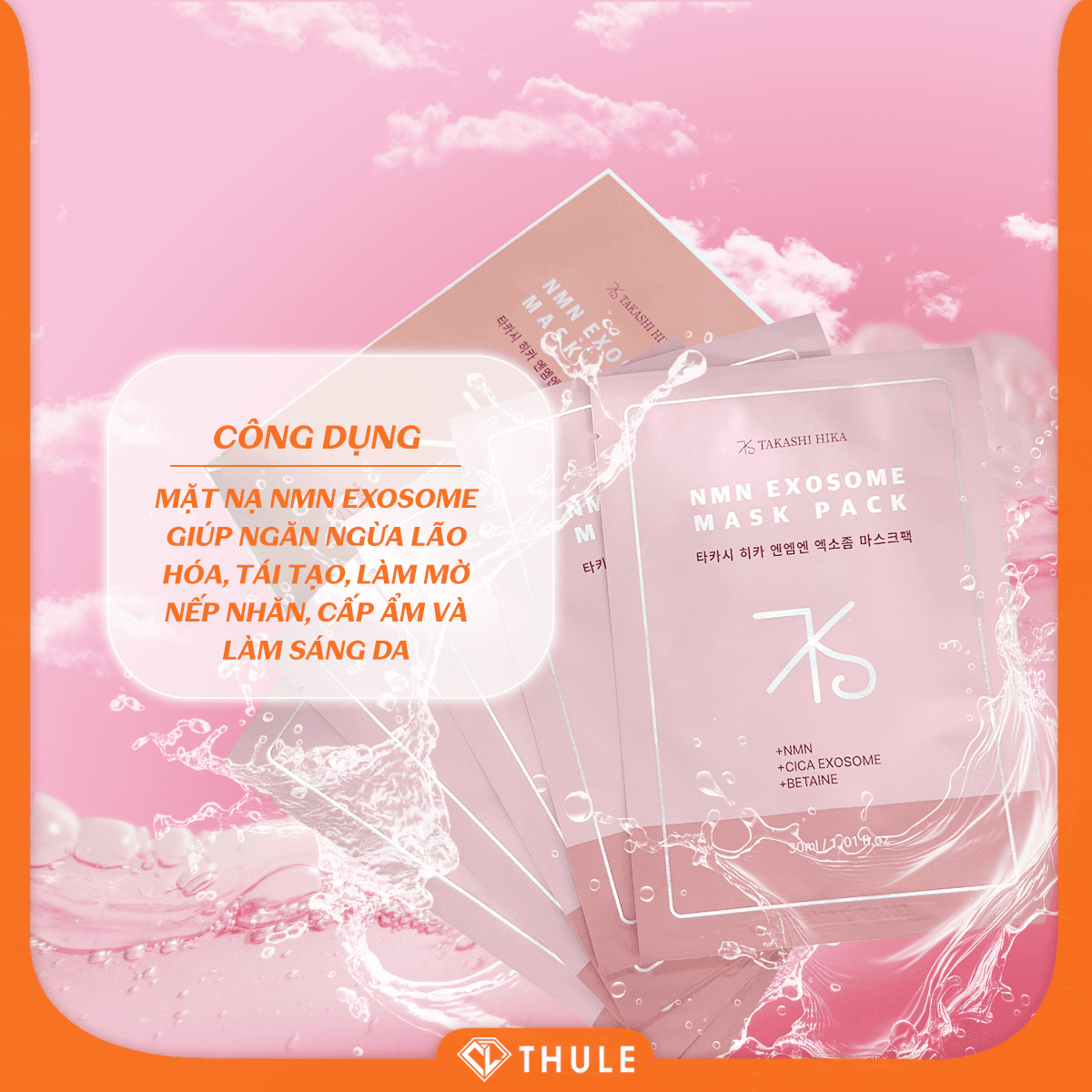 Mặt Nạ NMN Exosome - Làm Dịu Da, Cấp Ẩm Tức Thì Giữ Da Căng Bóng Và Phục Hồi Da Hư Tổn