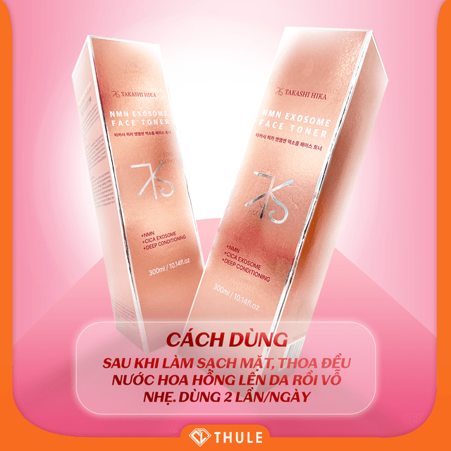 Nước Hoa Hồng NMN Exosome - Cân Bằng Độ pH, Cấp Ẩm Tức Thì Và Tăng Khả Năng Hấp Thụ Dưỡng Chất 