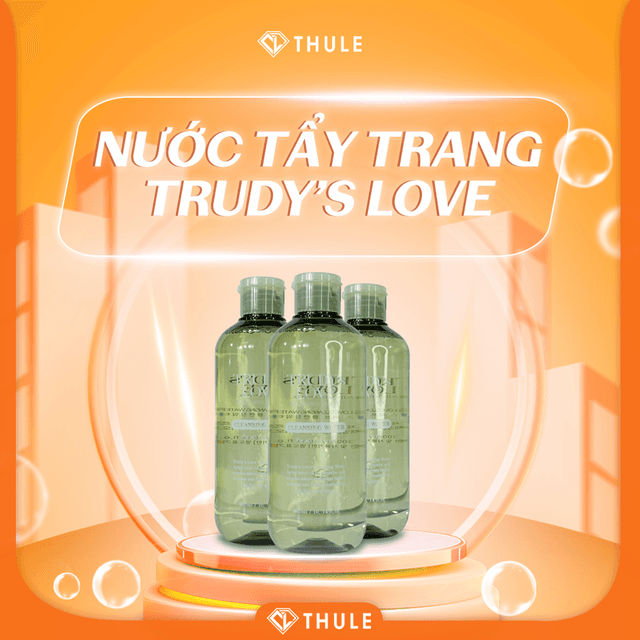Nước Tẩy Trang Trudy’s Love – Làm Sạch Sâu, Cuốn Trôi Mọi Lớp Makeup Nhưng Vẫn Giữ Da Mềm Mịn Và Ẩm Mượt Suốt Cả Ngày