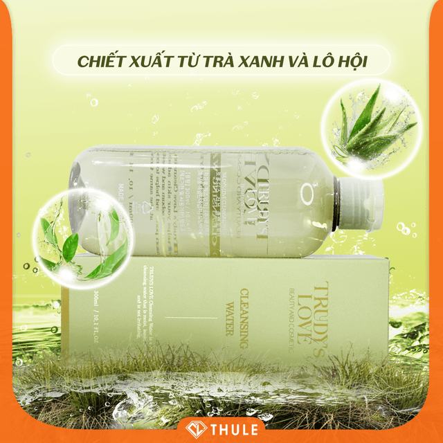 Nước Tẩy Trang Trudy’s Love – Làm Sạch Sâu, Cuốn Trôi Mọi Lớp Makeup Nhưng Vẫn Giữ Da Mềm Mịn Và Ẩm Mượt Suốt Cả Ngày