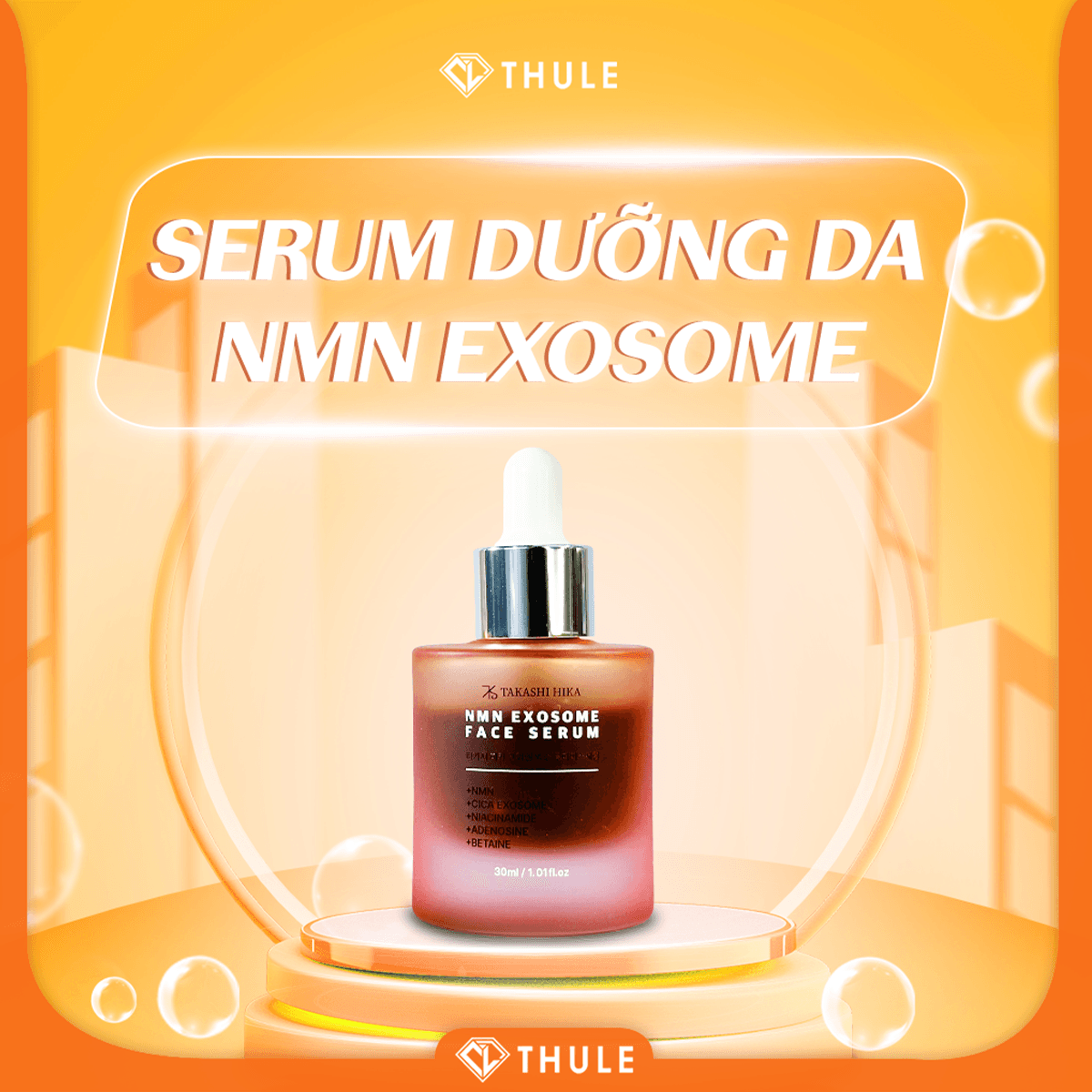 Serum NMN Exosome – Phục Hồi Sâu, Tăng Sinh Collagen, Làm Mờ Thâm Sạm Và Trẻ Hóa Làn Da Từ Bên Trong