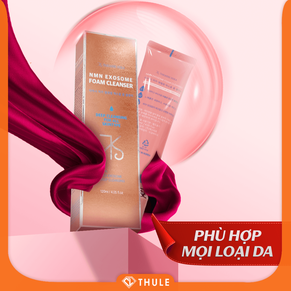 Sữa Rửa Mặt NMN Exosome – Làm Sạch Sâu, Loại Bỏ Bã Nhờn, Giữ Da Mềm Mịn Và Hỗ Trợ Tái Tạo Da Tự Nhiên