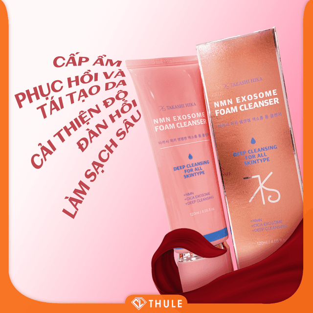 Sữa Rửa Mặt NMN Exosome – Làm Sạch Sâu, Loại Bỏ Bã Nhờn, Giữ Da Mềm Mịn Và Hỗ Trợ Tái Tạo Da Tự Nhiên
