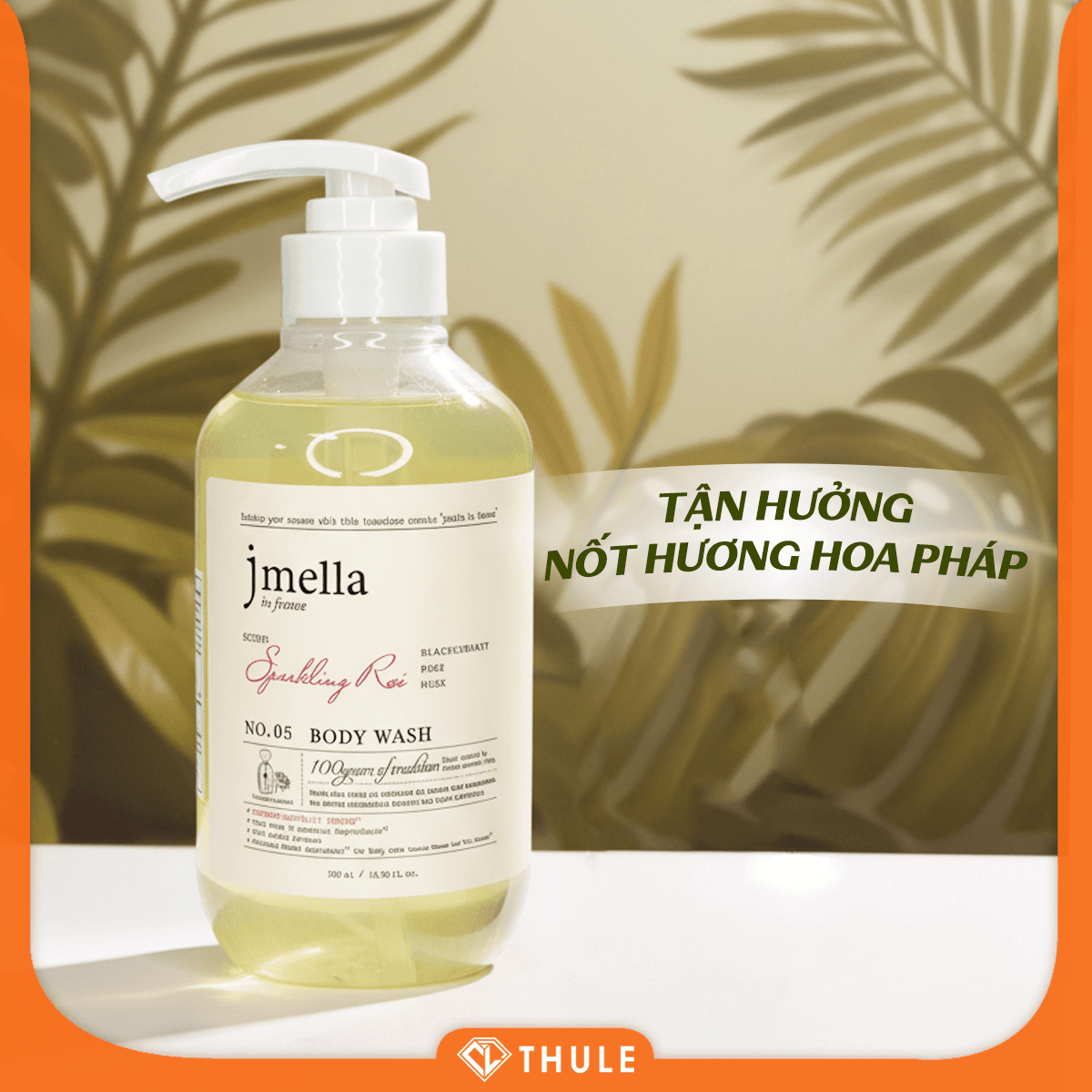 Sữa Tắm Jmella – Làm Sạch Dịu Nhẹ, Dưỡng Ẩm Sâu, Giữ Hương Thơm Lâu Và Cho Làn Da Mềm Mịn Suốt Ngày