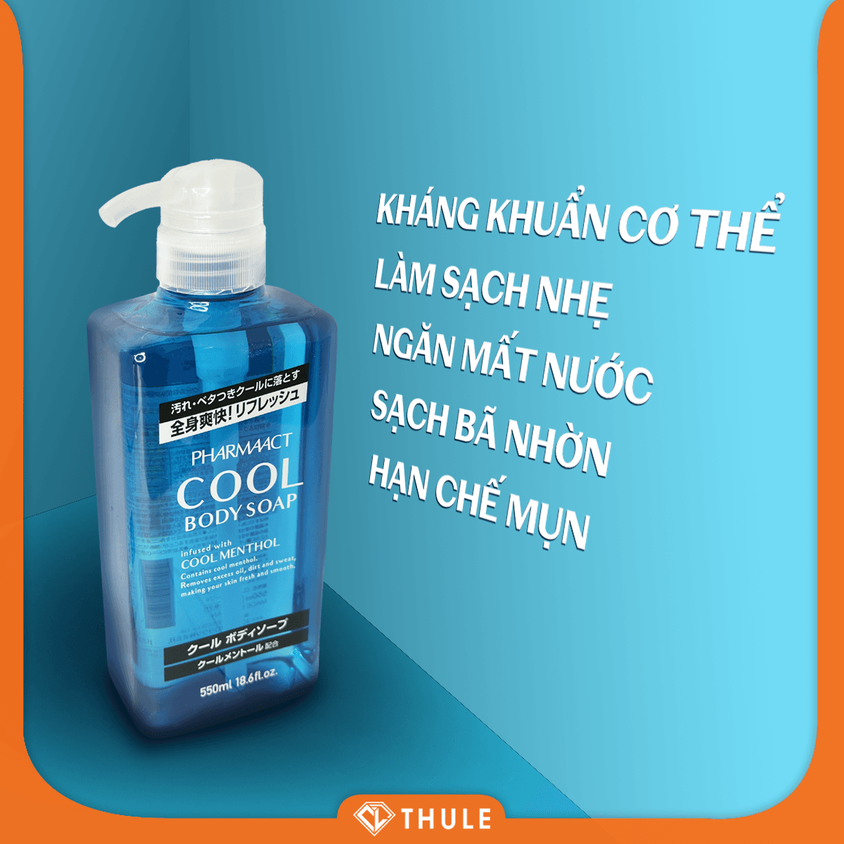 Sữa Tắm Cool – Làm Sạch Dịu Nhẹ, Dưỡng Ẩm Da, Mang Lại Cảm Giác Thơm Mát Sảng Khoái Suốt Ngày
