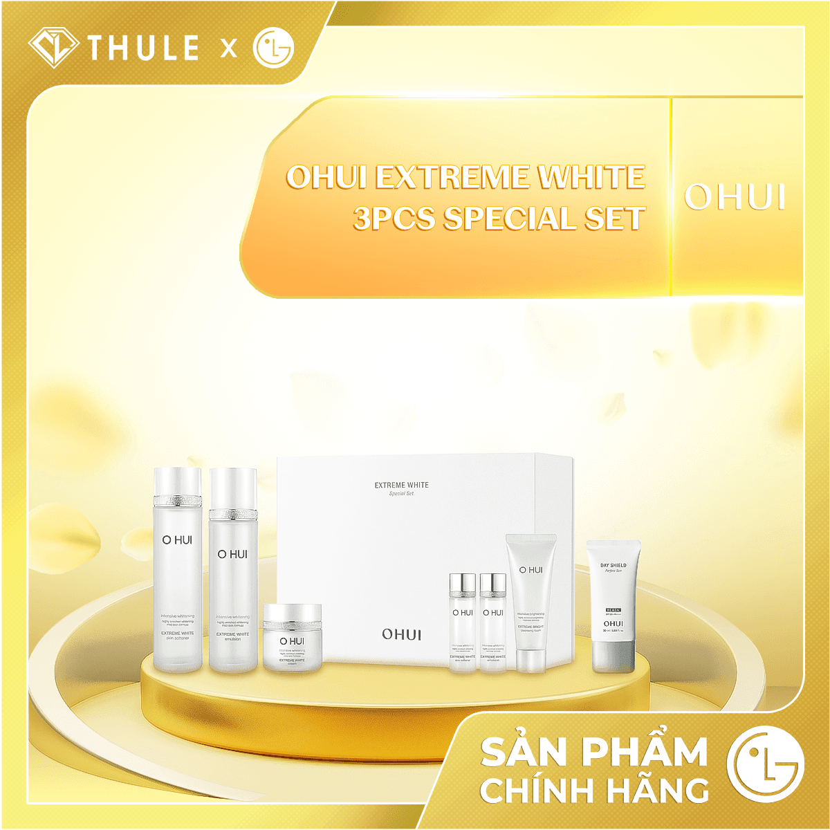 Bộ Dưỡng Trắng Sáng Da OHUI Extreme White 3pcs Set