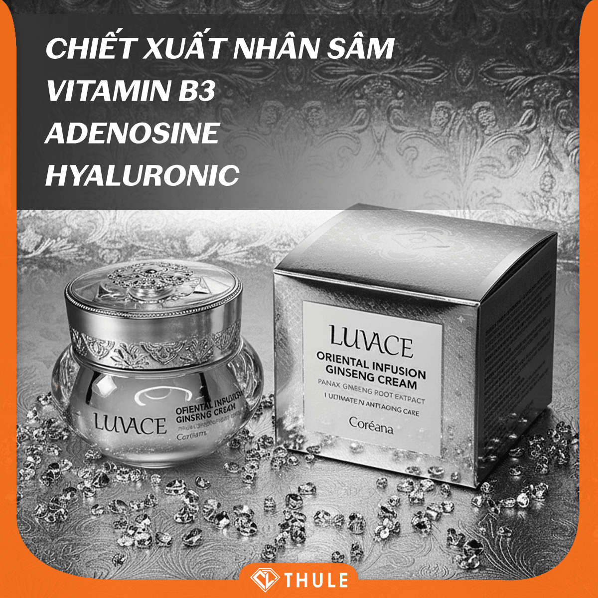 Kem Sâm Luvace – Dưỡng Trắng Da, Mờ Nám, Trẻ Hoá Từ Nhân Sâm