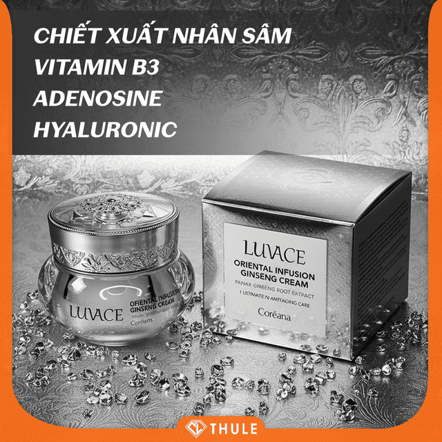 Kem Sâm Luvace – Dưỡng Trắng Da, Mờ Nám, Trẻ Hoá Từ Nhân Sâm