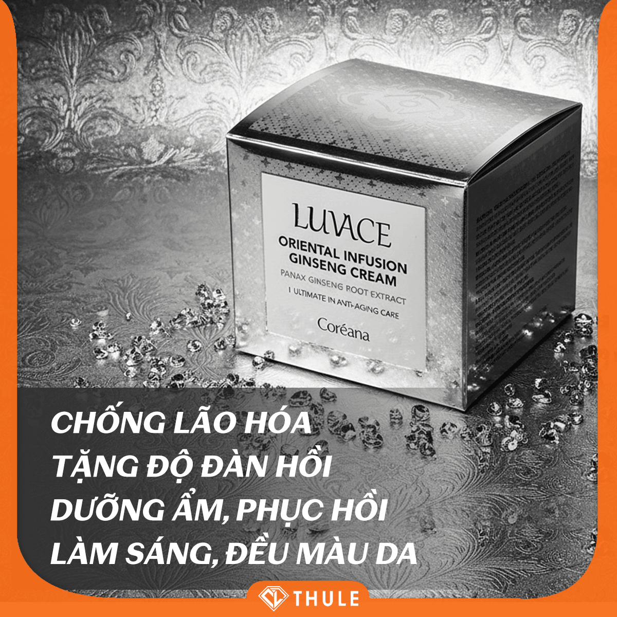 Kem Sâm Luvace – Dưỡng Trắng Da, Mờ Nám, Trẻ Hoá Từ Nhân Sâm