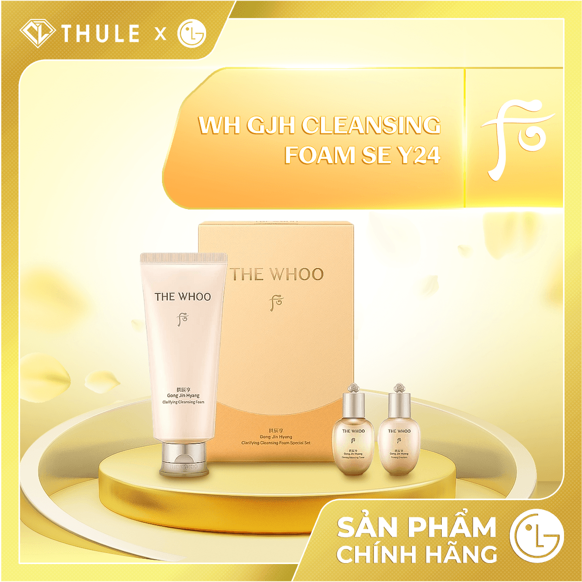 Sữa Rửa Mặt The Whoo Gong Jin Hyang – Làm Sạch Sâu, Loại Bỏ Bụi Bẩn Và Bã Nhờn, Giúp Da Thoáng Sạch, Mịn Màng Và Tươi Khỏe