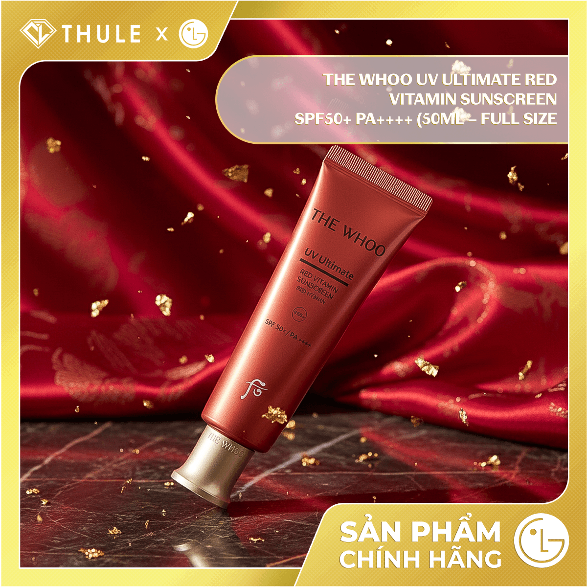 Bộ Kem Chống Nắng Whoo Đỏ UV Ultimate - Dưỡng Sáng Mịn, Ngăn Lão Hóa Và Giúp Làn Da Luôn Rạng Rỡ Suốt Ngày