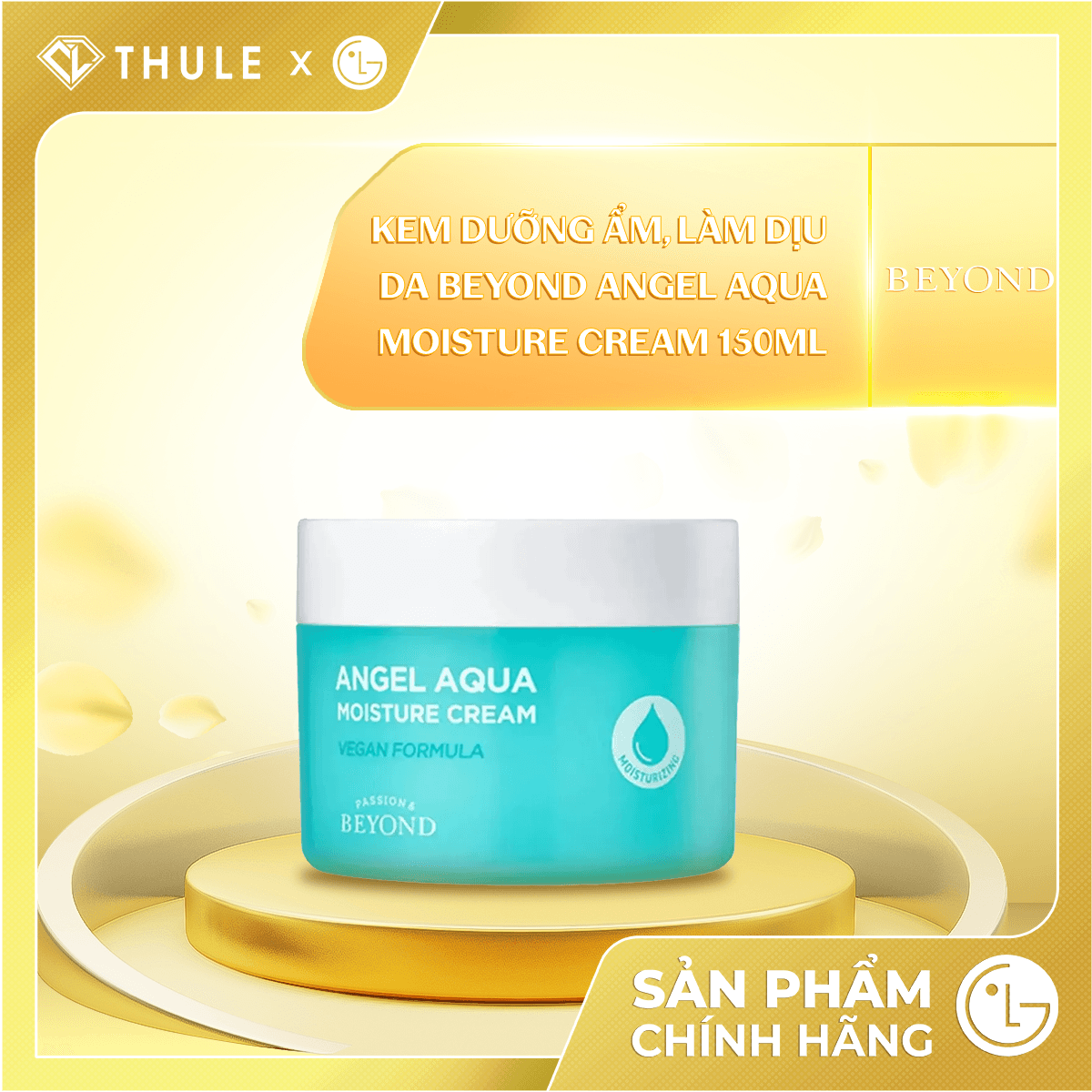 Kem Dưỡng Ẩm, Làm Dịu Da Beyond Angel Aqua – Cấp Ẩm Sâu, Làm Dịu Da Nhạy Cảm, Giữ Da Mềm Mịn Và Tươi Sáng Suốt Ngày