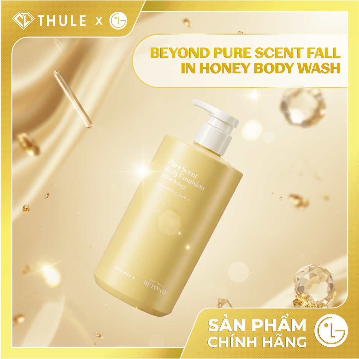 Sữa Tắm Beyond – Làm Sạch Dịu Nhẹ, Dưỡng Ẩm Da, Lưu Hương Mật Ong Ngọt Ngào Và Cho Làn Da Mềm Mịn Suốt Ngày