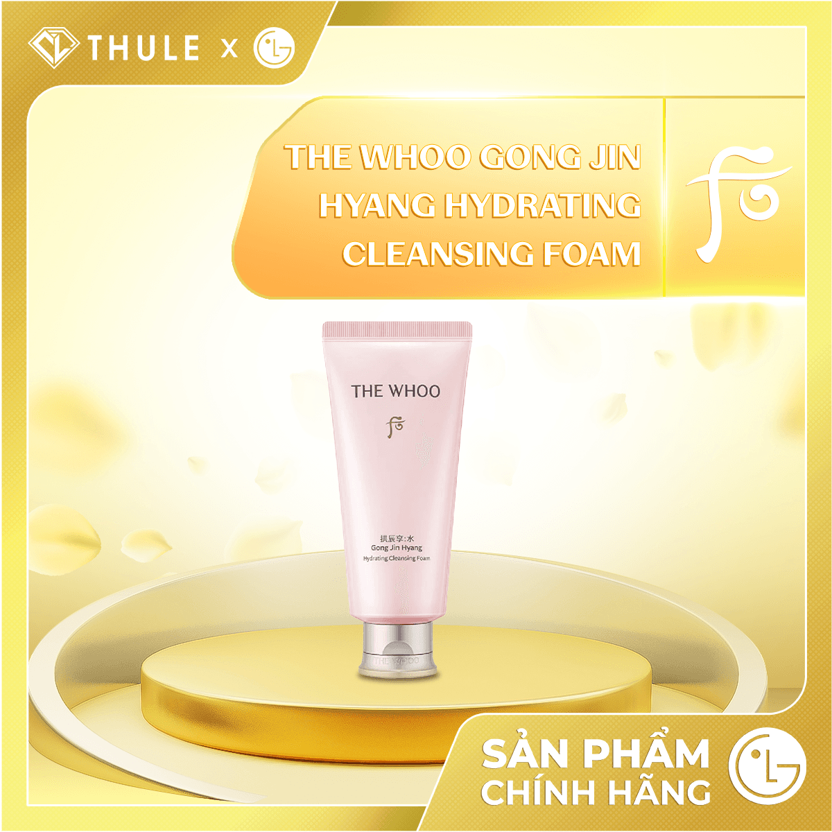 Sữa Rửa Mặt The Whoo – Làm Sạch Dịu Nhẹ, Dưỡng Ẩm Sâu, Giúp Da Mềm Mịn, Thoáng Sạch Và Tươi Khỏe Tự Nhiên