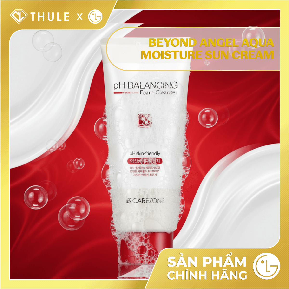 Sữa Rửa Mặt Carezone pH Balancing Foam Cleanser - Làm Sạch Bụi Bẩn, Dầu Thừa, Làm Dịu Da, Hỗ Trợ Giảm Mụn