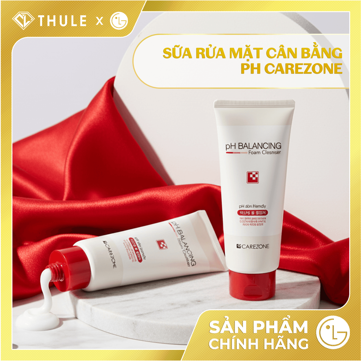 Sữa Rửa Mặt Carezone pH Balancing Foam Cleanser - Làm Sạch Bụi Bẩn, Dầu Thừa, Làm Dịu Da, Hỗ Trợ Giảm Mụn