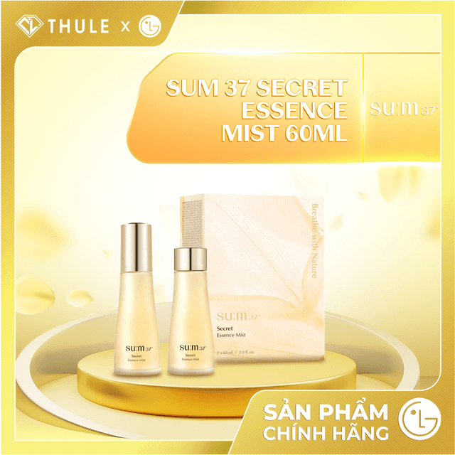 Xịt Khoáng Su:m37 Secret Essence Mist - Cấp Ẩm Giúp Da Căng Mướt, Làm Dịu Da, Giữ Lớp Trang Điểm Lâu 