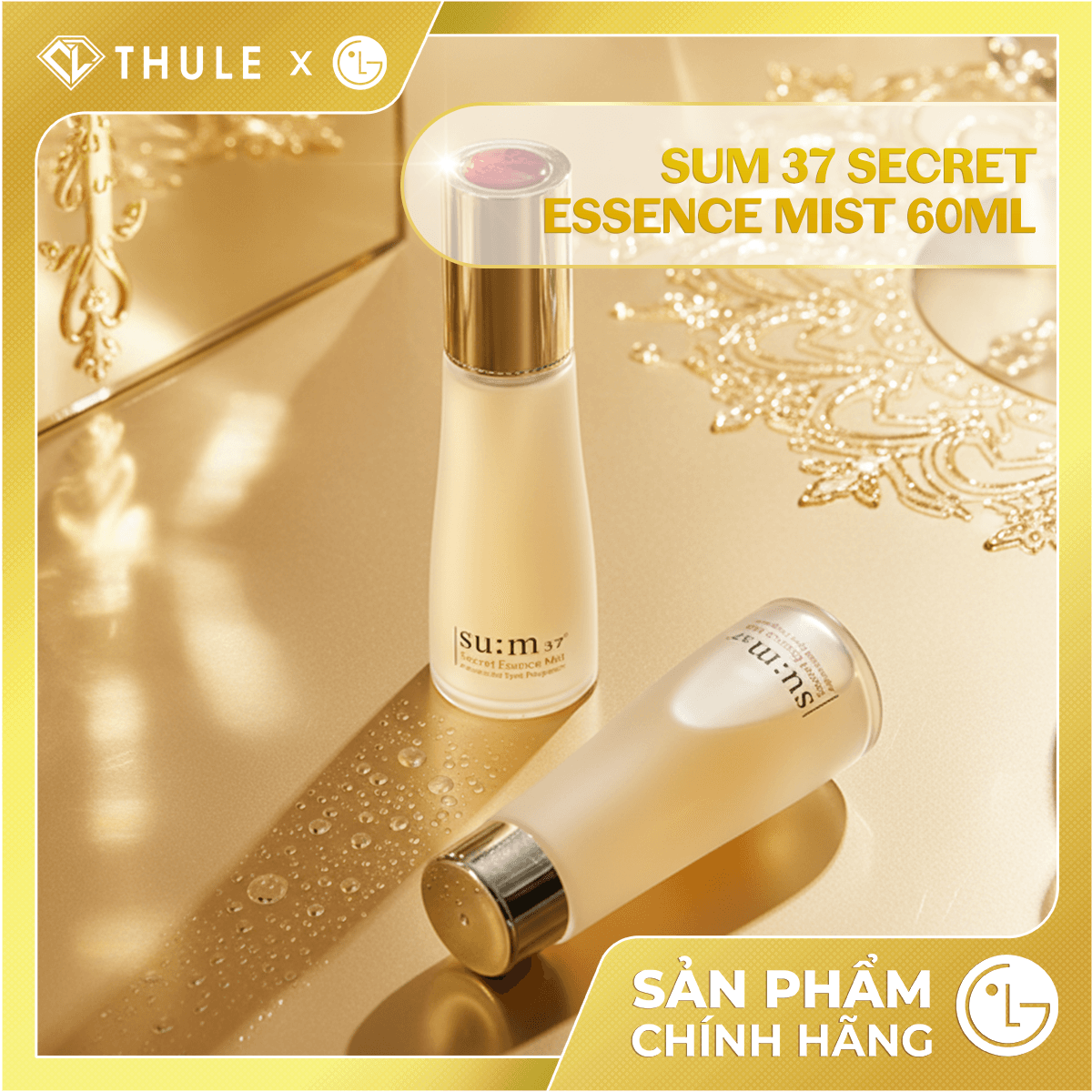 Xịt Khoáng Su:m37 Secret Essence Mist - Cấp Ẩm Giúp Da Căng Mướt, Làm Dịu Da, Giữ Lớp Trang Điểm Lâu 