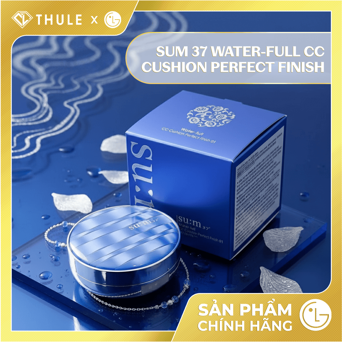 Phấn Nước Su:m 37 - Cấp Ấm, Căng Bóng Da, Duy Trì Lớp Nên Lâu