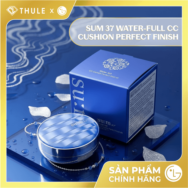 Phấn Nước Su:m 37 - Cấp Ấm, Căng Bóng Da, Duy Trì Lớp Nên Lâu