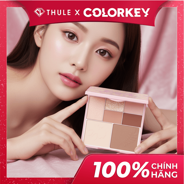 Bảng Phấn Trang Điểm Mặt - Mắt, Không Gây Bí Da, Màu Sắc Đa Dạng, Tạo Khối - Highlight Tự Nhiên - Colorkey  