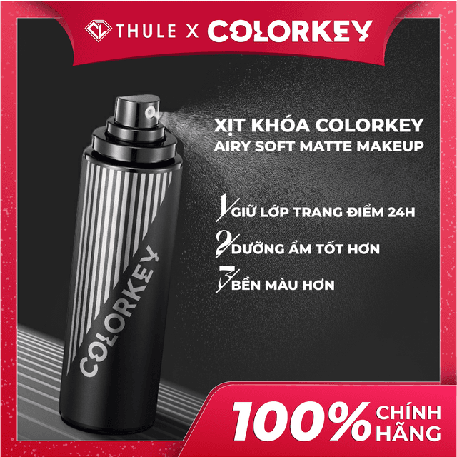 Xịt Khoá Trang Điểm, Cấp Ẩm, Kiểm Soát Da Dầu, Giữ Lớp Trang Điểm Nhiều Giờ - Colorkey Snapshot Finishing Spray Set