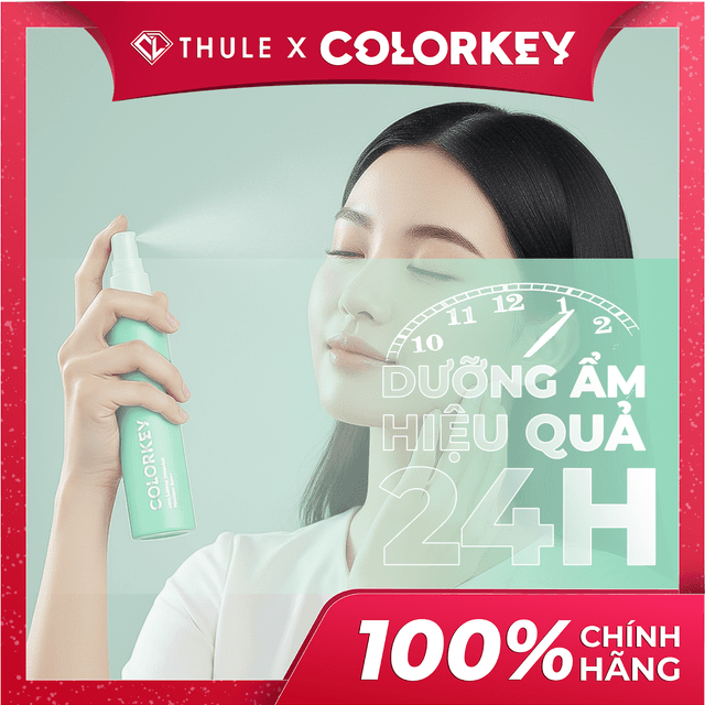 Xịt Khoá Trang Điểm, Cấp Ẩm, Kiểm Soát Da Dầu, Giữ Lớp Trang Điểm Nhiều Giờ - Colorkey Snapshot Finishing Spray Set