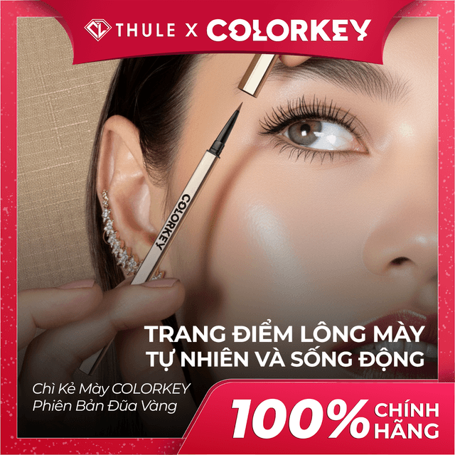 Chì Kẻ Mày Colorkey The Rapid Eyebrow Pencil 02 - Tự Nhiên, Dễ Tán, Lâu Trôi