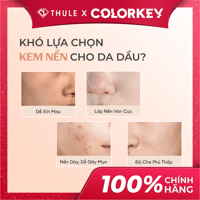 Kem Nền Dạng Lỏng Lâu Trôi Colorkey Long Lasting Flawless Liquid Foundation P2 - Che Phủ Mịn Mượt, Lâu Trôi, Kiềm Dầu