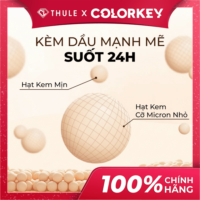 Kem Nền Dạng Lỏng Lâu Trôi Colorkey Long Lasting Flawless Liquid Foundation P2 - Che Phủ Mịn Mượt, Lâu Trôi, Kiềm Dầu