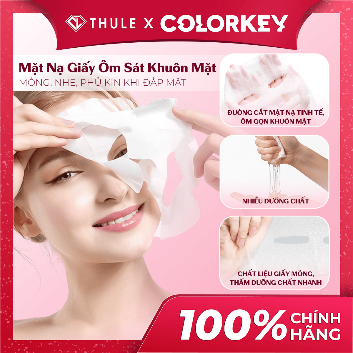 Mặt Nạ Dưỡng Da Colorkey Nourishing Facial Mask - Cấp Ẩm Chuyên Sâu, Giúp Làm Dịu, Phục Hồi Da Nhanh Chóng