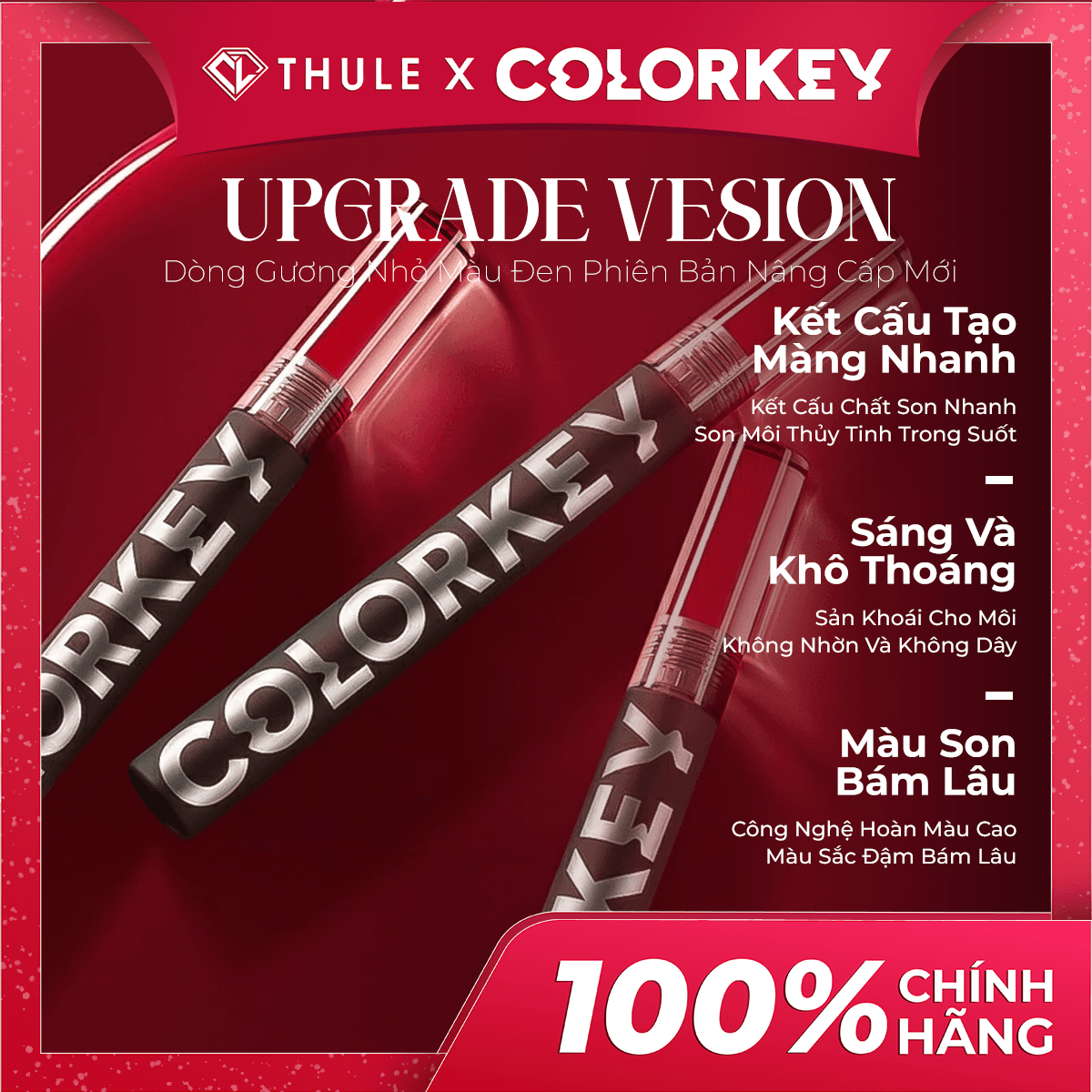 Son Bóng Hiệu Ứng Gương B708 Colorkey Airy Lip Mirror