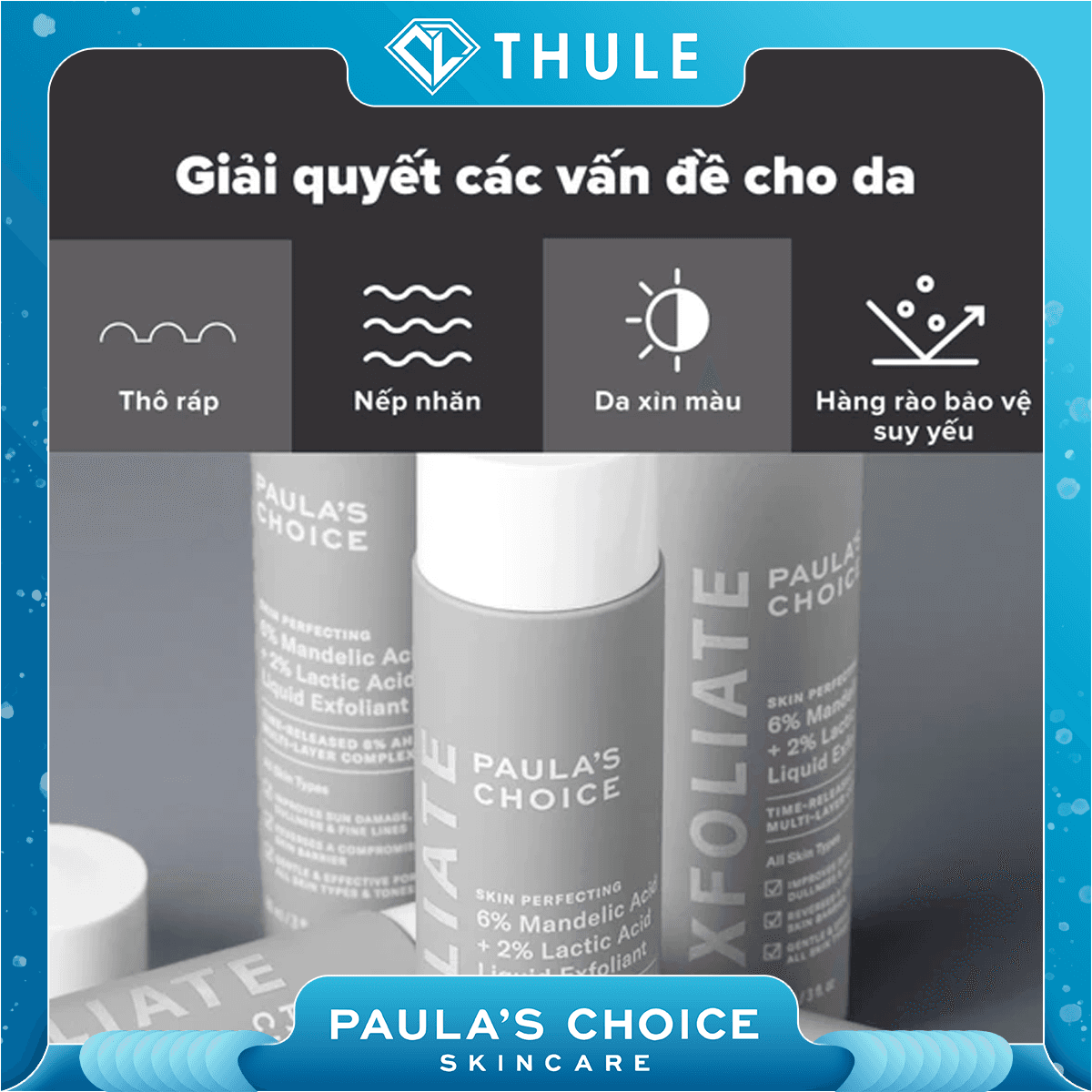 Dung Dịch Loại Bỏ Tế Bào Chết, Làm Sáng Da Skin Perfecting 6% Mandelic Acid + 2% Lactic Acid Liquid Exfoliant