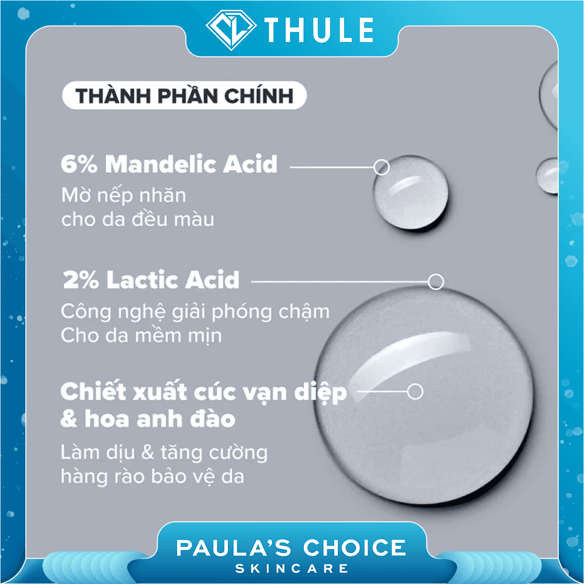 Dung Dịch Loại Bỏ Tế Bào Chết, Làm Sáng Da Skin Perfecting 6% Mandelic Acid + 2% Lactic Acid Liquid Exfoliant