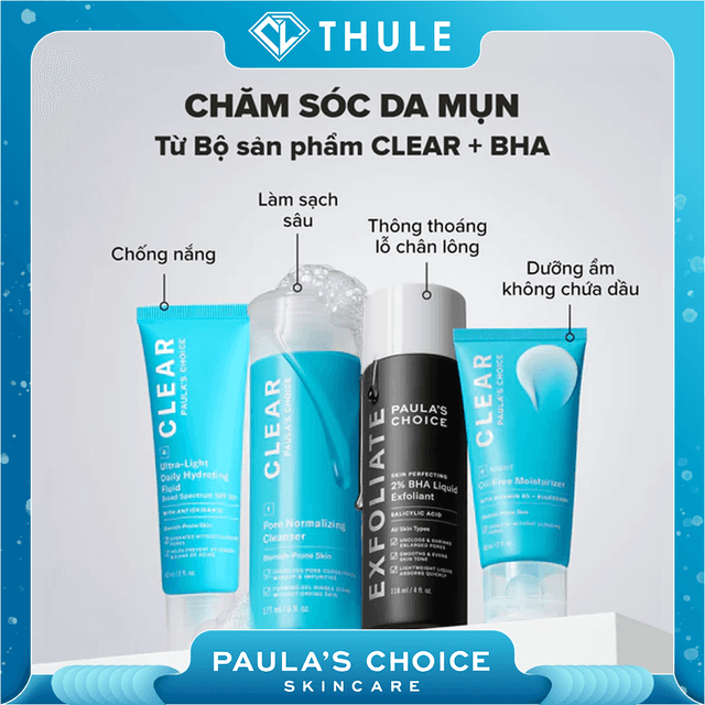 Kem Chống Nắng Dạng Sữa Dưỡng Ẩm, Phục Hồi Da Dầu Mụn Clear Ultra-Light Daily Hydrating Fluid Broad Spectrum SPF 30+