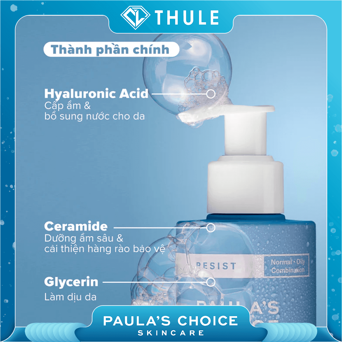 Sữa Rửa Mặt Tạo Bọt Siêu Mịn Làm Sạch, Cân Bằng Độ Ẩm Cho Da - Resist Perfectly Balanced Foaming Cleanser 190ml