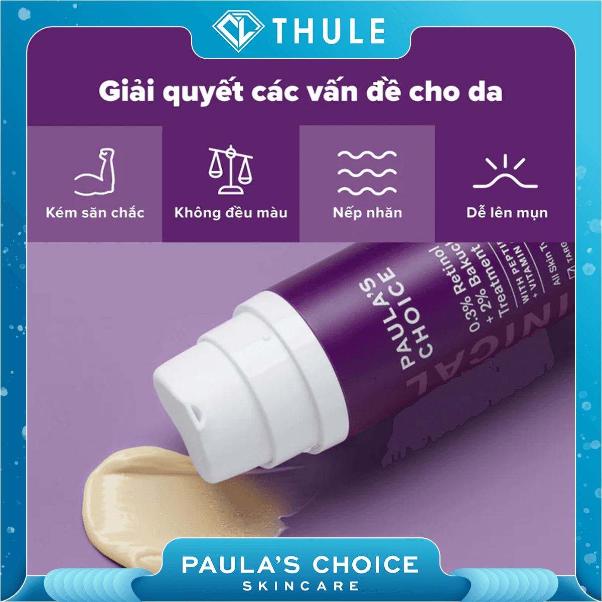 Tinh Chất Chống Lão Hóa Giúp Mờ Vết Thâm, Mờ Nếp Nhăn - Clinical 0.3_ Retinol + 2_ Bakuchiol Treatment