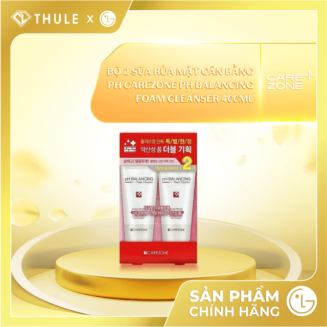 Sữa Rửa Mặt Carezone pH Balancing Foam Cleanser - Làm Sạch Bụi Bẩn, Dầu Thừa, Làm Dịu Da, Hỗ Trợ Giảm Mụn