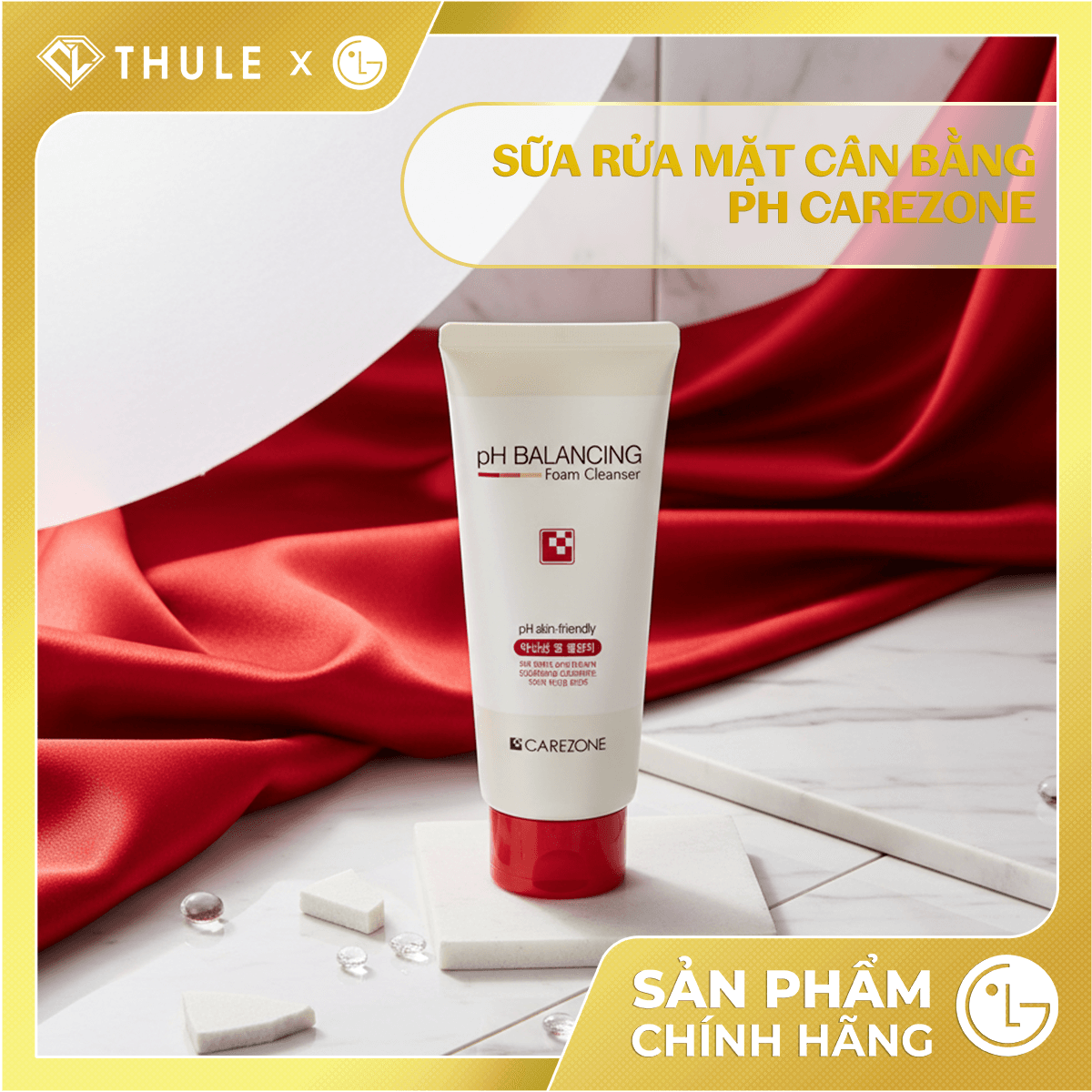 Sữa Rửa Mặt Carezone pH Balancing Foam Cleanser - Làm Sạch Bụi Bẩn, Dầu Thừa, Làm Dịu Da, Hỗ Trợ Giảm Mụn