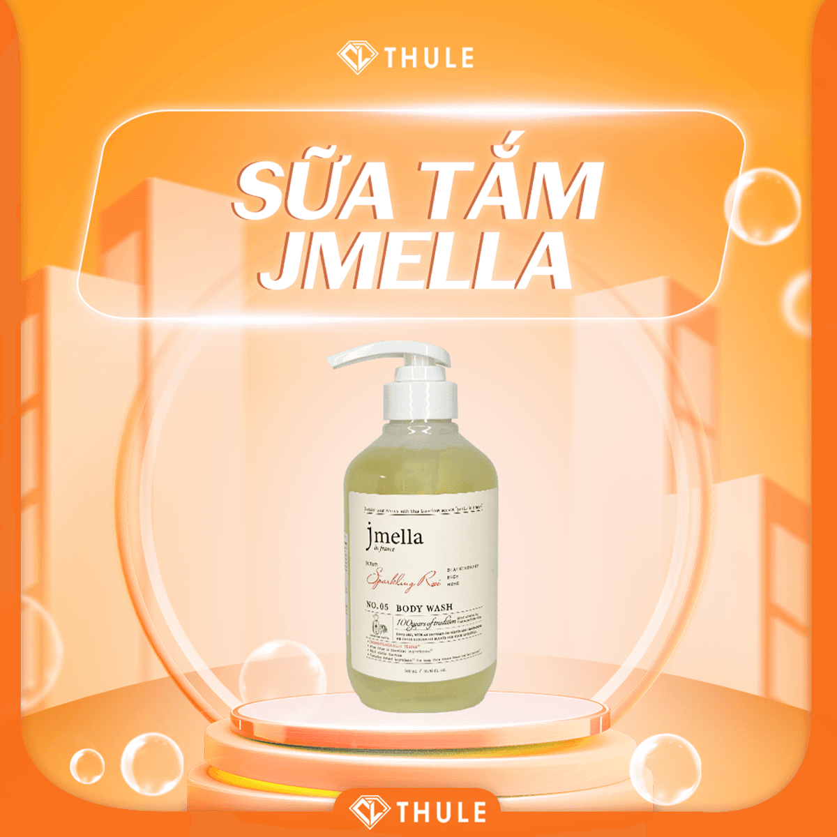 Sữa Tắm Jmella – Làm Sạch Dịu Nhẹ, Dưỡng Ẩm Sâu, Giữ Hương Thơm Lâu Và Cho Làn Da Mềm Mịn Suốt Ngày