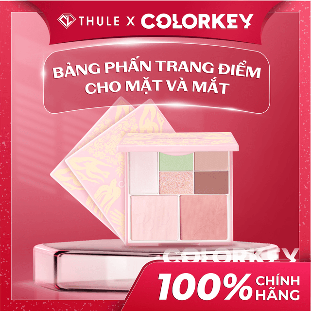 Bảng Phấn Trang Điểm Mặt - Mắt, Không Gây Bí Da, Màu Sắc Đa Dạng, Tạo Khối - Highlight Tự Nhiên - Colorkey