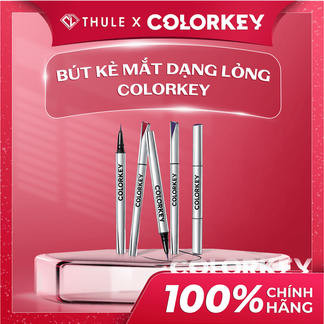 Bút Kẻ Mắt Dạng Lỏng Colorkey N01, Siêu Mảnh, Chống Trôi, Sắc Nét