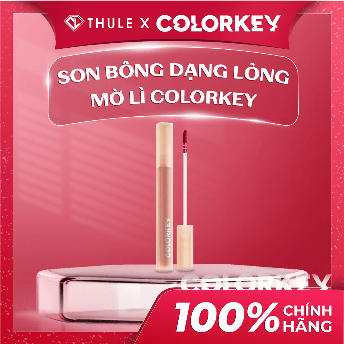 Son Bóng Dạng Lỏng Mờ Lì Chống Thấm Nước Colorkey 0308