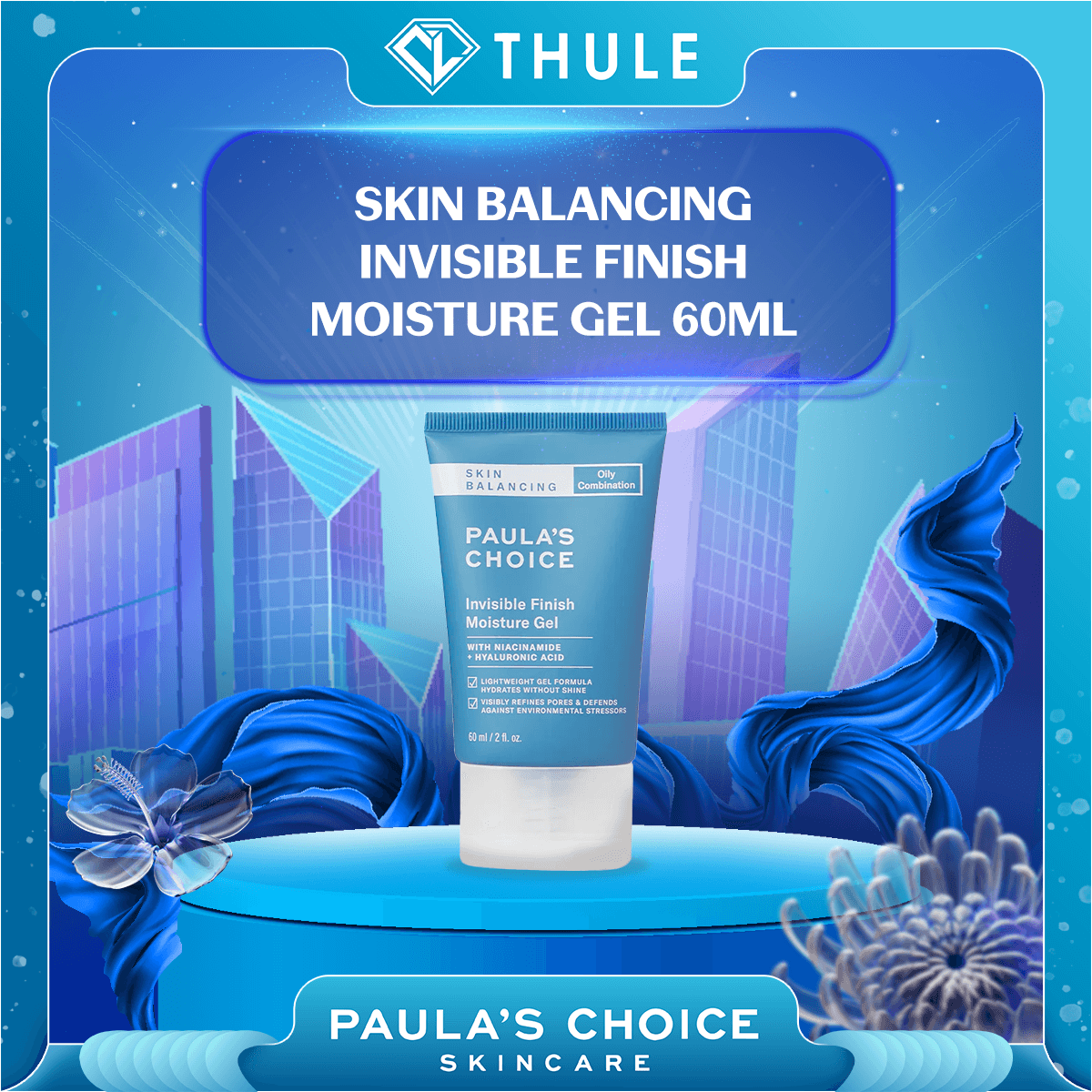 Kem Dưỡng Ẩm Dạng Gel Kiểm Soát Tiết Dầu Thừa, Thu Nhỏ Lỗ Chân Lông Skin Balancing Invisible Finish Moisture Gel 60ml