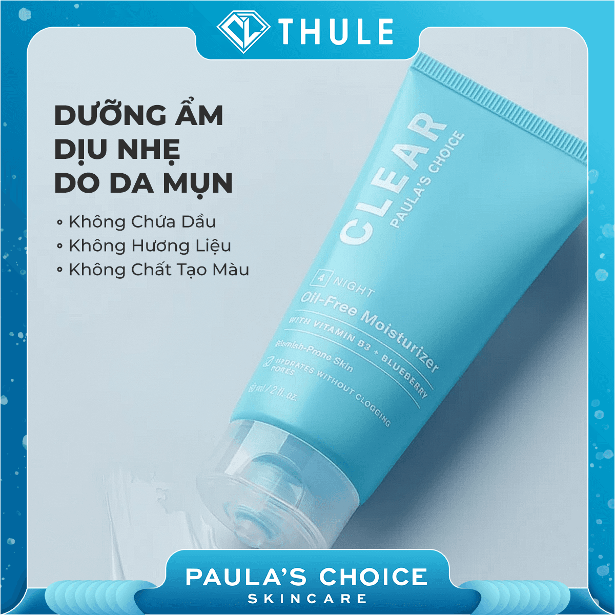 Kem Dưỡng Ẩm Dịu Nhẹ Không Chứa Dầu Dành Cho Da Mụn Clear Oil - Free Moisturizer